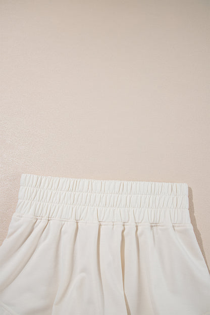 Blossom 2pcs Cropped Tee and Ruffle High Waist Skort Set