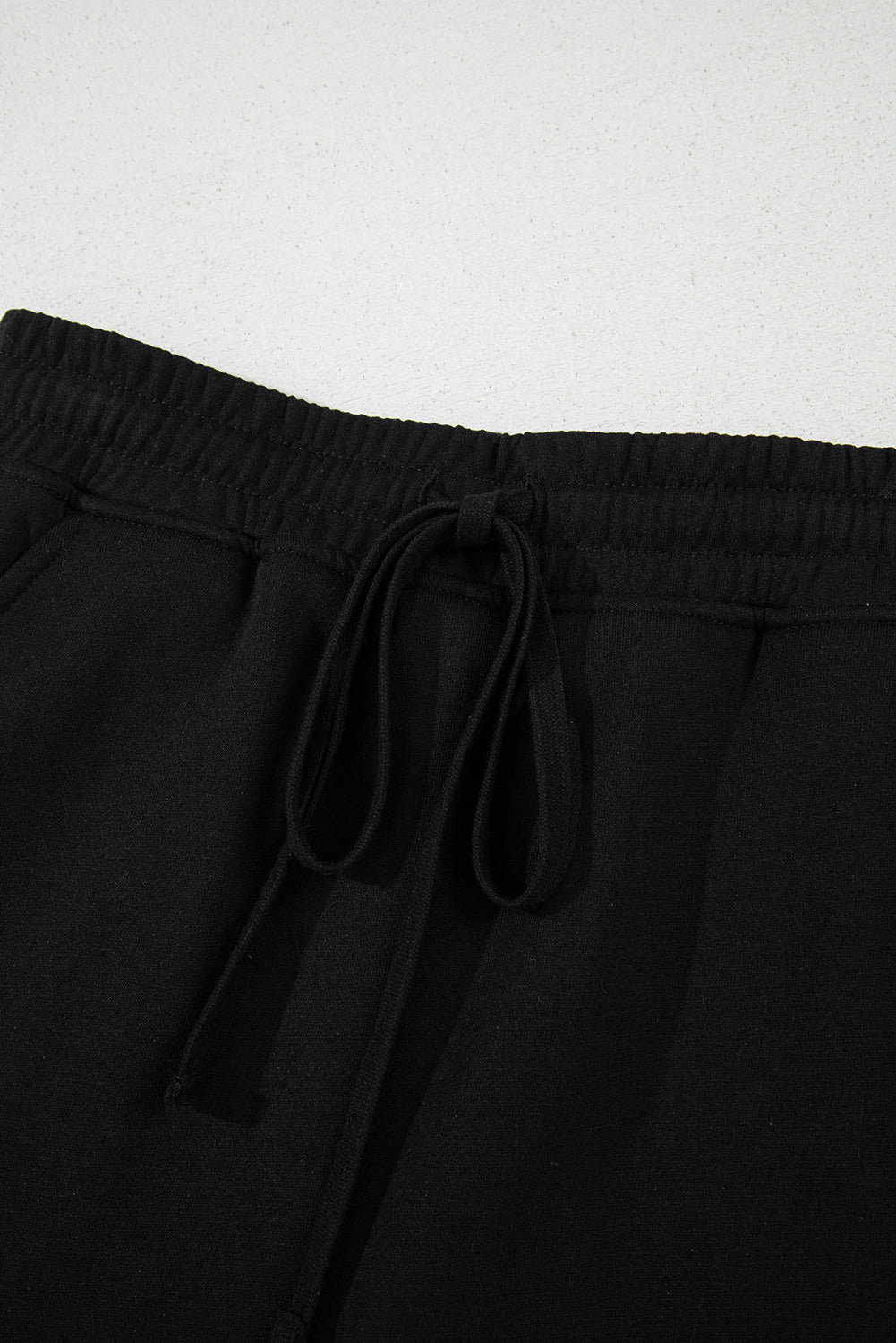 Light Green French Terry Drawstring Mini Skort with Pockets
