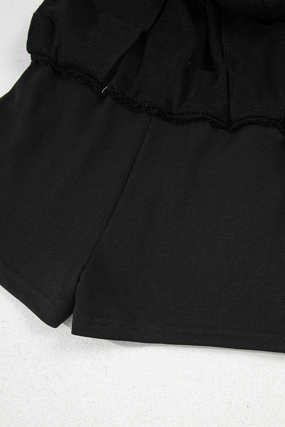 Light Green French Terry Drawstring Mini Skort with Pockets