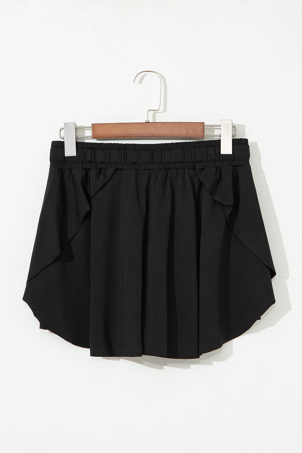 Light Green Drawstring High Waist Lined Tennis Skorts