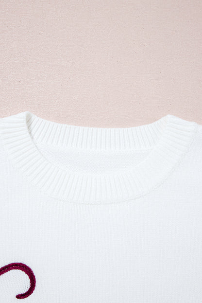Light Grey See You Cowboy Embroidered Western Graphic Sweater