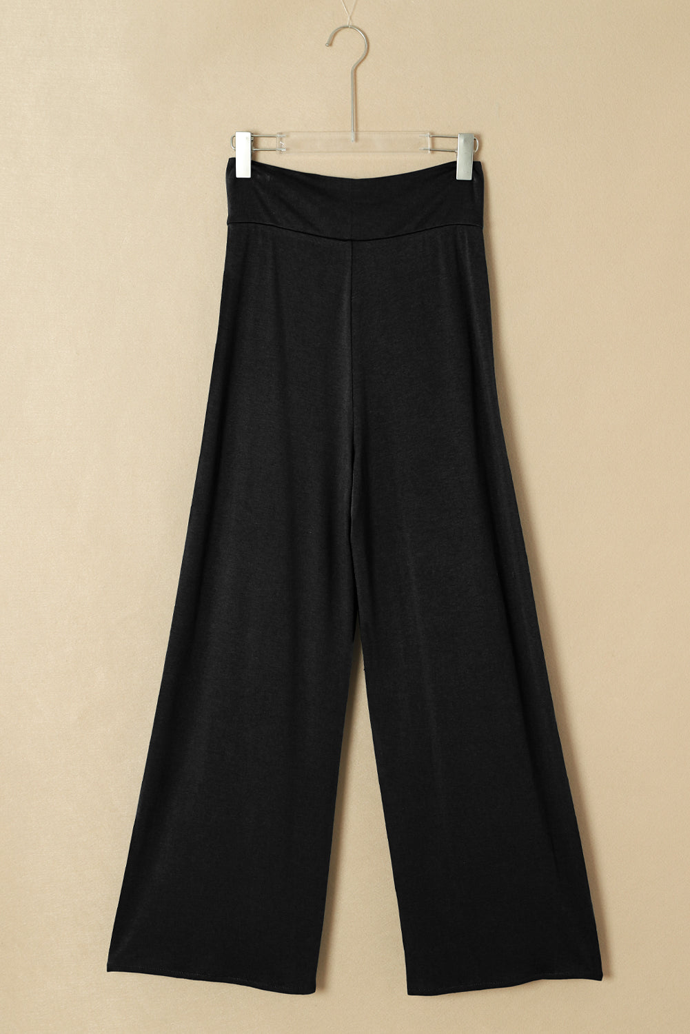 Bonbon Knotted Drop Waist Split Leg Relaxed Pants