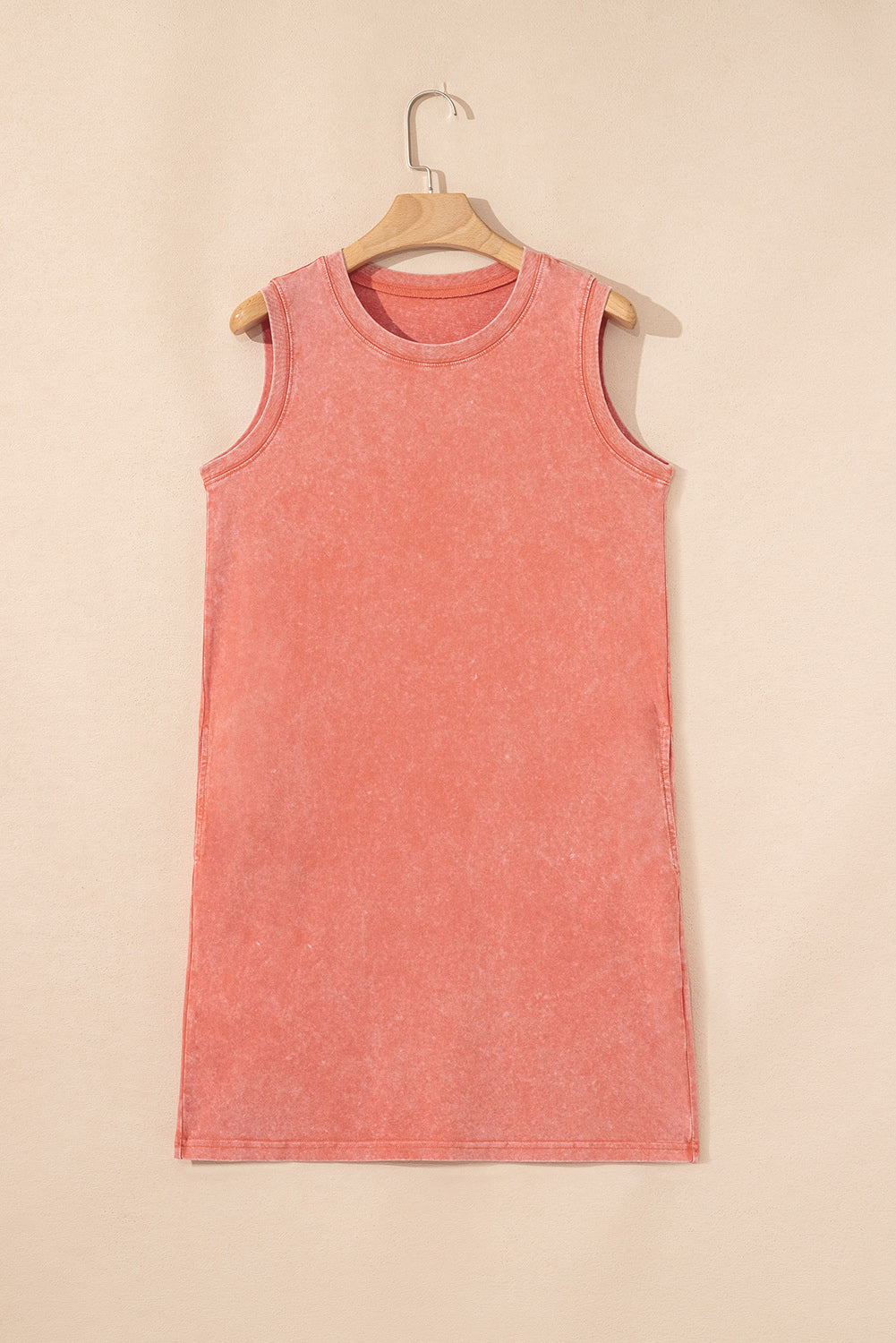 Phalaenopsis Mineral Wash Tank Mini Dress with Pockets