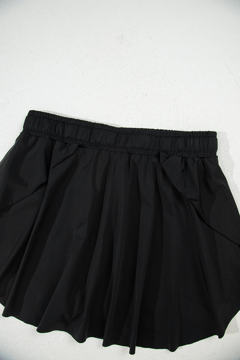Light Green Drawstring High Waist Lined Tennis Skorts