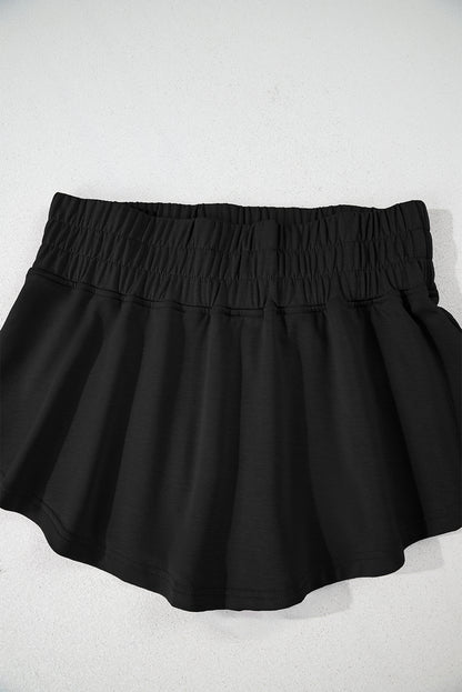 Blossom 2pcs Cropped Tee and Ruffle High Waist Skort Set